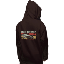 Load image into Gallery viewer, Shirts Pullover Hoodies, Unisex / Small / Dark Chocolate Retro Old Bessie