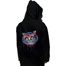 Load image into Gallery viewer, Shirts Pullover Hoodies, Unisex / Small / Black Colorful Cat