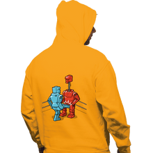 Load image into Gallery viewer, Shirts Pullover Hoodies, Unisex / Small / Gold Blue Kick!