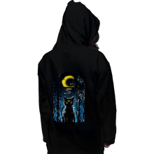 Load image into Gallery viewer, Shirts Pullover Hoodies, Unisex / Small / Black Moon Visitor