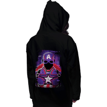 Load image into Gallery viewer, Shirts Pullover Hoodies, Unisex / Small / Black Glitch Captain America
