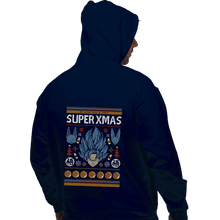 Load image into Gallery viewer, Shirts Pullover Hoodies, Unisex / Small / Navy Super Xmas