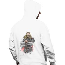 Load image into Gallery viewer, Shirts Pullover Hoodies, Unisex / Small / White God Of Thunder Watercolor