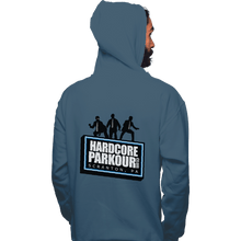 Load image into Gallery viewer, Shirts Pullover Hoodies, Unisex / Small / Indigo Blue Hardcore Parkour Club