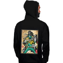 Load image into Gallery viewer, Daily_Deal_Shirts Pullover Hoodies, Unisex / Small / Black Green Ranger Woodblock