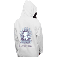 Load image into Gallery viewer, Shirts Pullover Hoodies, Unisex / Small / White I Know Nothing