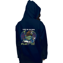 Load image into Gallery viewer, Shirts Pullover Hoodies, Unisex / Small / Navy Life Is An RPG