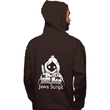 Load image into Gallery viewer, Shirts Pullover Hoodies, Unisex / Small / Dark Chocolate Jawa Script