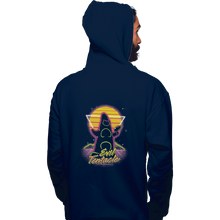Load image into Gallery viewer, Shirts Zippered Hoodies, Unisex / Small / Navy Retro Evil Tentacle