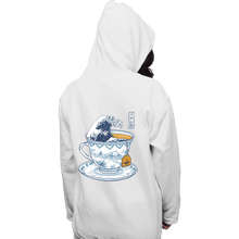 Load image into Gallery viewer, Shirts Pullover Hoodies, Unisex / Small / White The Great Kanagawa Tea