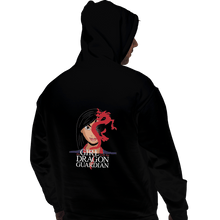 Load image into Gallery viewer, Shirts Zippered Hoodies, Unisex / Small / Black The Girl With The Dragon Guardian
