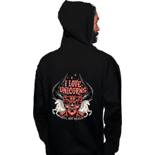 Load image into Gallery viewer, Daily_Deal_Shirts Pullover Hoodies, Unisex / Small / Black I Love Unicorns