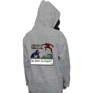 Shirts Pullover Hoodies, Unisex / Small / Sports Grey Carnage Fight