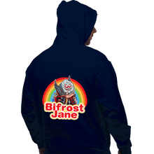 Load image into Gallery viewer, Shirts Pullover Hoodies, Unisex / Small / Navy Bifrost Jane
