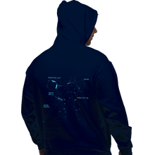 Load image into Gallery viewer, Shirts Pullover Hoodies, Unisex / Small / Navy Virtual On: Cyber Troopers