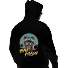 Load image into Gallery viewer, Shirts Pullover Hoodies, Unisex / Small / Black Eat Trash