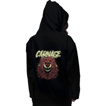 Load image into Gallery viewer, Shirts Pullover Hoodies, Unisex / Small / Black Carnage Red