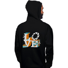Load image into Gallery viewer, Shirts Pullover Hoodies, Unisex / Small / Black Love Portal