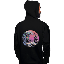 Load image into Gallery viewer, Shirts Zippered Hoodies, Unisex / Small / Black Retro Wave EVA