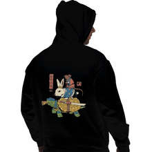 Load image into Gallery viewer, Shirts Pullover Hoodies, Unisex / Small / Black Kame, Usagi, and Ratto Ninjas