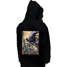 Load image into Gallery viewer, Daily_Deal_Shirts Pullover Hoodies, Unisex / Small / Black Aliens In Japan