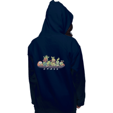 Load image into Gallery viewer, Shirts Pullover Hoodies, Unisex / Small / Navy Grass Friends
