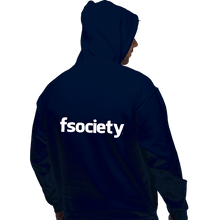 Load image into Gallery viewer, Shirts Pullover Hoodies, Unisex / Small / Navy fsociety