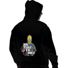 Load image into Gallery viewer, Shirts Zippered Hoodies, Unisex / Small / Black No Time To Diet