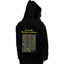 Load image into Gallery viewer, Shirts Pullover Hoodies, Unisex / Small / Black My Eyes Are Up Here RS