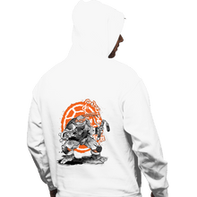 Load image into Gallery viewer, Daily_Deal_Shirts Pullover Hoodies, Unisex / Small / White Michelangelo Sumi-e