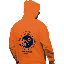 Load image into Gallery viewer, Shirts Pullover Hoodies, Unisex / Small / Orange Bow Wow