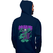Load image into Gallery viewer, Shirts Pullover Hoodies, Unisex / Small / Navy Mysterio