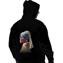 Load image into Gallery viewer, Shirts Pullover Hoodies, Unisex / Small / Black Hero With A Pearl Earring
