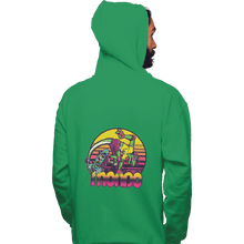 Load image into Gallery viewer, Shirts Zippered Hoodies, Unisex / Small / Irish Green Mondo Gecko