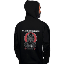 Load image into Gallery viewer, Shirts Zippered Hoodies, Unisex / Small / Black Black Squadron