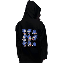 Load image into Gallery viewer, Shirts Zippered Hoodies, Unisex / Small / Black Hedgehog