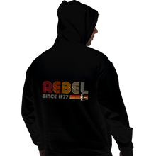 Load image into Gallery viewer, Daily_Deal_Shirts Pullover Hoodies, Unisex / Small / Black Rebel Since 1977