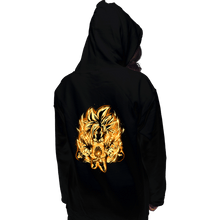 Load image into Gallery viewer, Shirts Pullover Hoodies, Unisex / Small / Black Golden SSj4