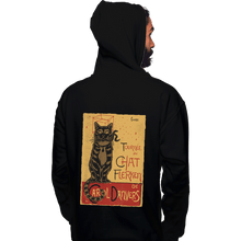 Load image into Gallery viewer, Shirts Pullover Hoodies, Unisex / Small / Black Chat Flerken