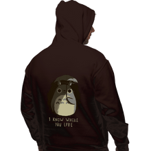 Load image into Gallery viewer, Shirts Pullover Hoodies, Unisex / Small / Dark Chocolate I Know Where You Live