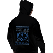 Load image into Gallery viewer, Shirts Pullover Hoodies, Unisex / Small / Black Blue Lions