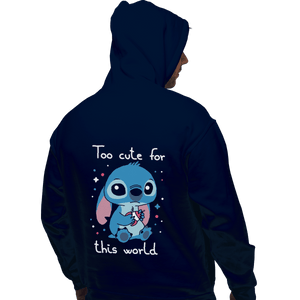 Shirts Pullover Hoodies, Unisex / Small / Navy Too Cute For This World
