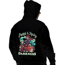 Load image into Gallery viewer, Daily_Deal_Shirts Pullover Hoodies, Unisex / Small / Black Packed And Ready for Darkness