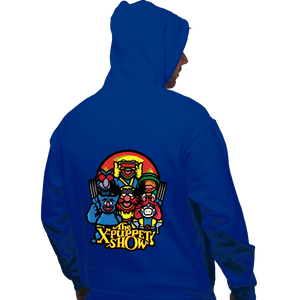 Daily_Deal_Shirts Pullover Hoodies, Unisex / Small / Royal Blue The X-Puppet Show