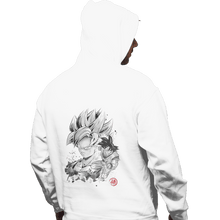 Load image into Gallery viewer, Shirts Zippered Hoodies, Unisex / Small / White Super Saiyan Warrior