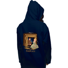 Load image into Gallery viewer, Secret_Shirts Pullover Hoodies, Unisex / Small / Navy Girl In The Fireplace
