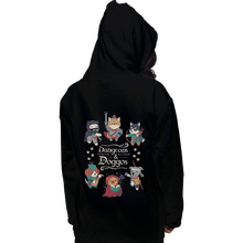 Load image into Gallery viewer, Shirts Zippered Hoodies, Unisex / Small / Black Dungeons & Doggos