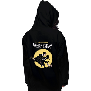 Daily_Deal_Shirts Pullover Hoodies, Unisex / Small / Black The Adventures Of Wednesday