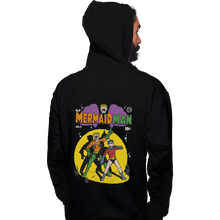 Load image into Gallery viewer, Shirts Pullover Hoodies, Unisex / Small / Black Mermaid Man