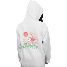 Load image into Gallery viewer, Secret_Shirts Pullover Hoodies, Unisex / Small / White Wolf Blossoming Breeze